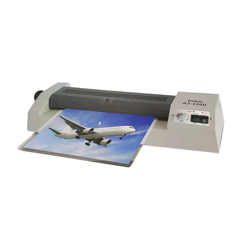 Cold And Hot Photo Laminating Machine A3 A4 Size KING 330mm Laminator